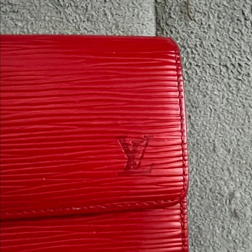 Louis Vuitton Scarlet Epi Leather Wallet with COA